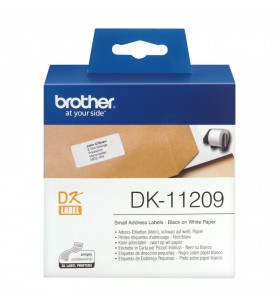 Brother DK-11209 benzi pentru etichete Negru pe alb