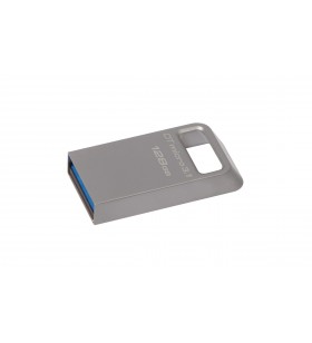 Kingston Technology DataTraveler Micro 3.1 128GB memorii flash USB 128 Giga Bites USB Tip-A 3.2 Gen 1 (3.1 Gen 1) Metalic