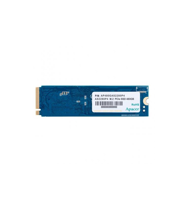 SSD Apacer AS2280P4 480GB, PCI Express 3.0 x4, M.2