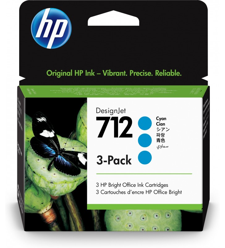 HP 712 3-PACK 29-ML CYAN/DESIGNJET INK CARTRIDGE