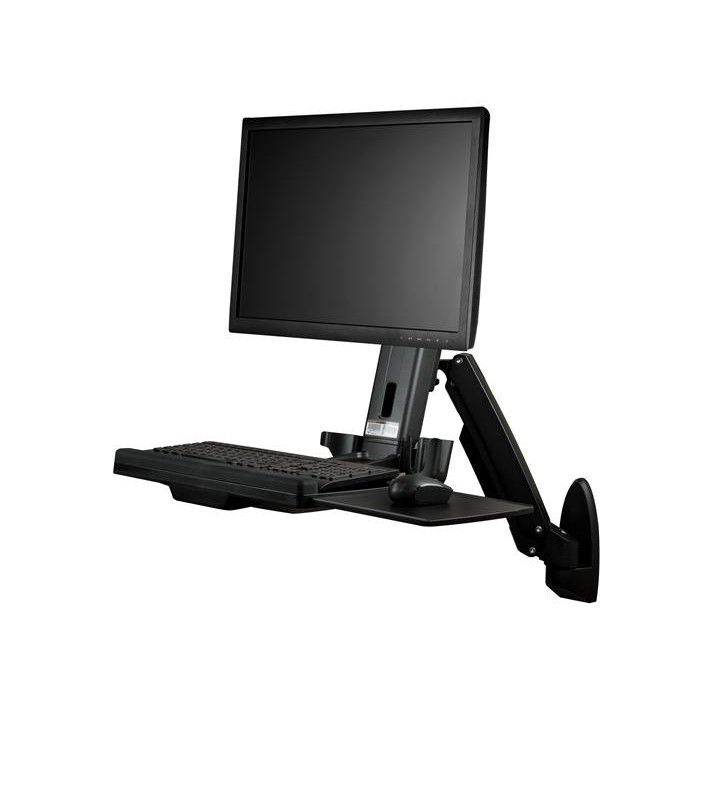 WALL MOUNTED SIT STAND DESK/.