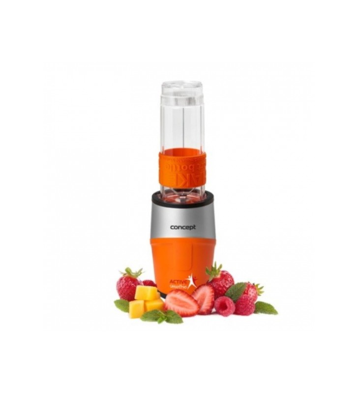 Aparat de smothie 500 W, 1 recipient tritan fara BPA, 1 x 570 ml, culoare portocaliu