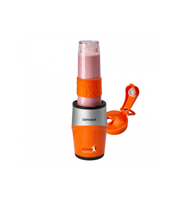 Aparat de smothie 500 W, 1 recipient tritan fara BPA, 1 x 570 ml, culoare portocaliu
