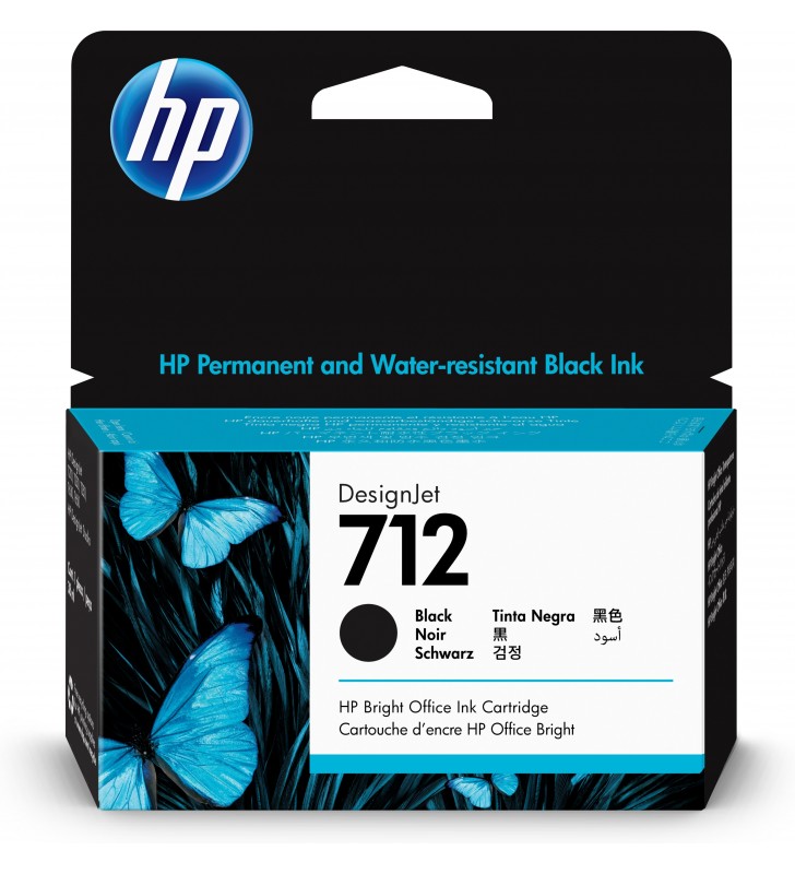 HP 712 38-ML BLACK DESIGNJET/INK CARTRIDGE