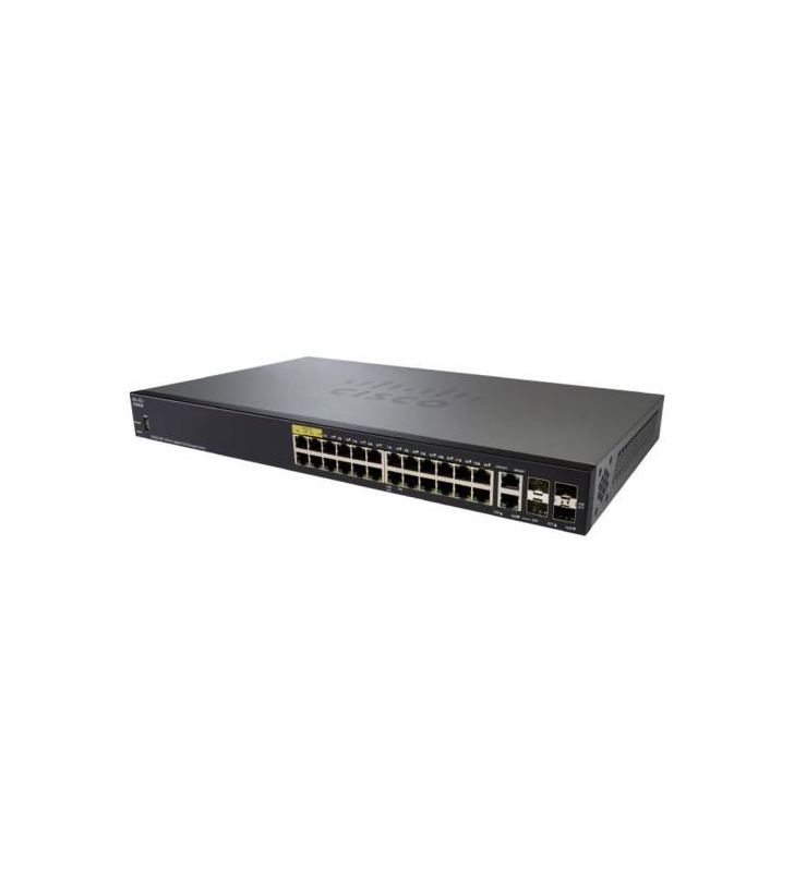 CBS110 UNMANAGED 24-PORT GE/PARTIAL POE 2X1G SFP SHARED IN