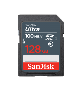 SANDISK ULTRA 128GB SDXC/MEMORY CARD 100MB/S
