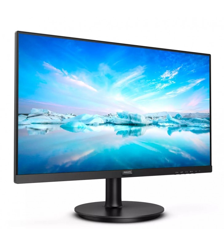 MONITOR PHILIPS  27", home or office, LCD-VA, Full HD, 1920 x 1080, 75 Hz, Wide, 250 cd/mp, 4 ms, VGA, HDMI, iesire jack "271V8L/00" (include timbru verde 3 lei)