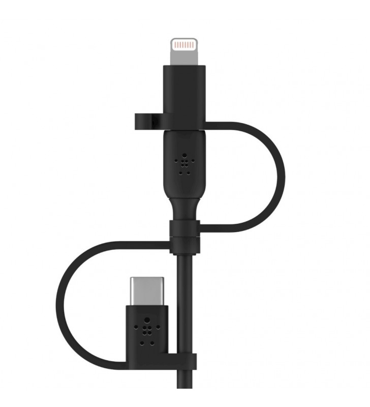 BOOST CHARGE UNIV CHARG CABLE/LIGHT/MICRO-USB/USB-C TO-A 1M BL