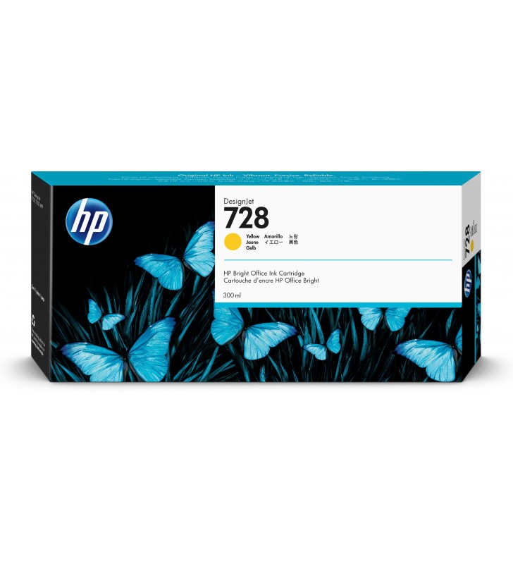 HP F9K15A INK 728 300ML YELLOW