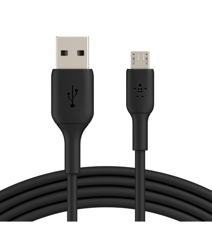 MICRO-USB/USB-A CABLE PVC/1M BLACK