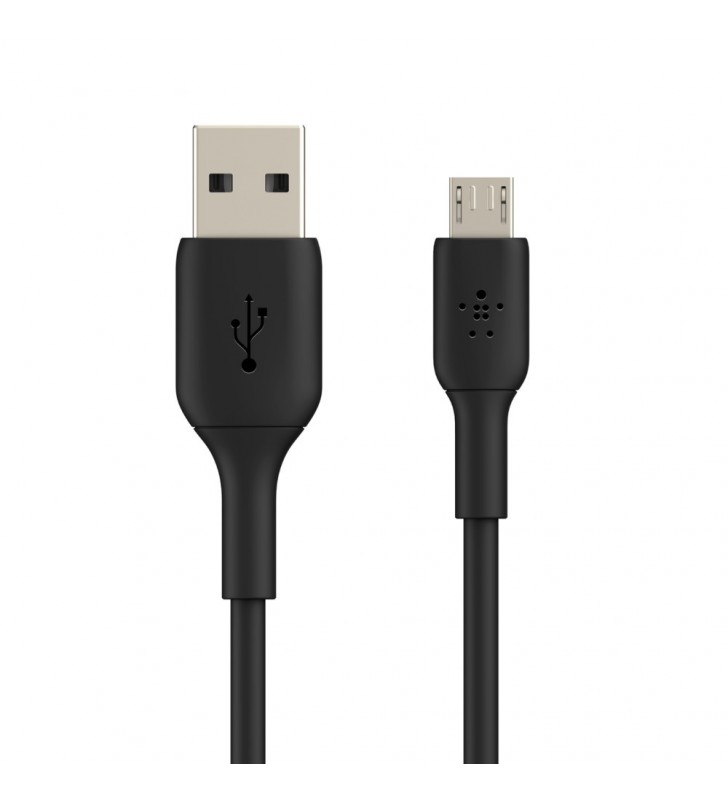 MICRO-USB/USB-A CABLE PVC/1M BLACK