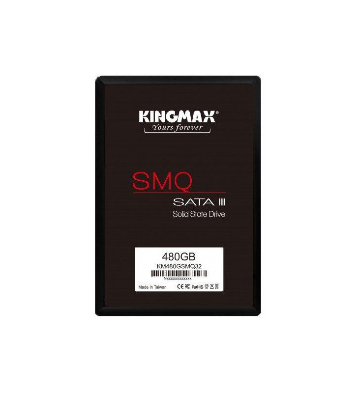 SSD KINGMAX, SMQ32, 480 GB, 2.5 inch, S-ATA 3, 3D QLC Nand, R/W: 500/480 MB/s, "KM480GSMQ32"