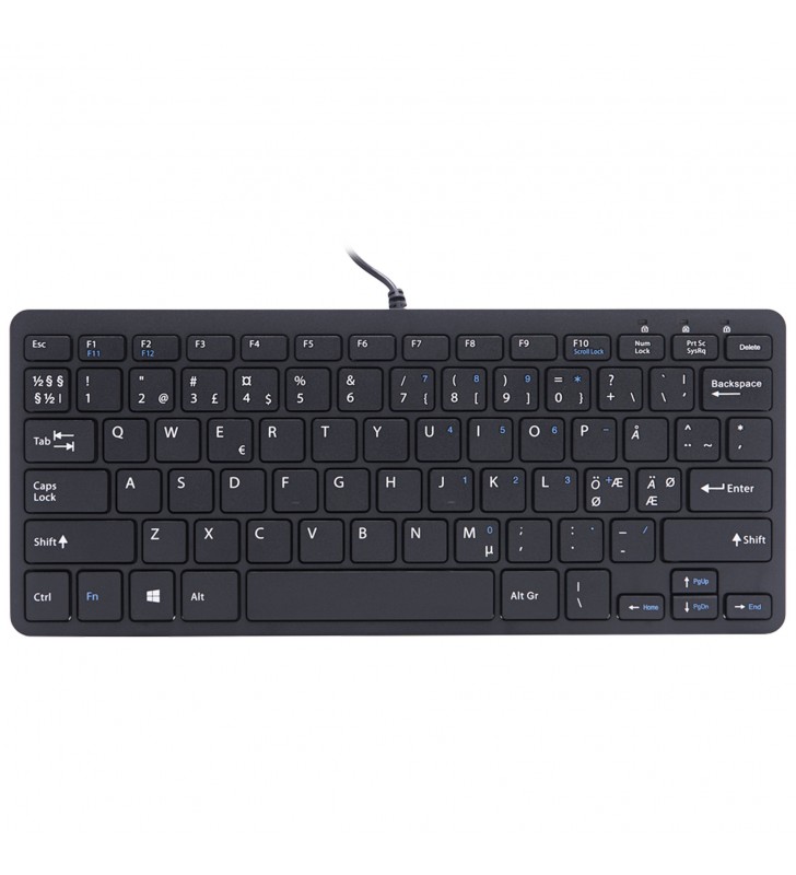R-GO COMPACT KEYBOARD QWERTY/NORDIC BLACK WIRED EN
