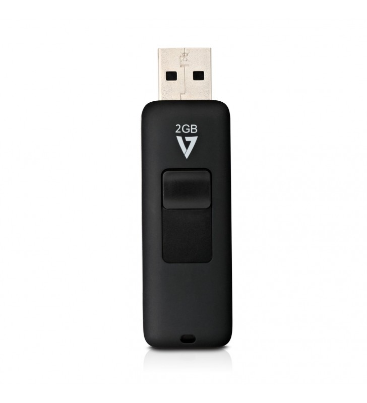 2GB FLASH DRIVE USB 2.0 BLACK/10MB/S READ 2.5MB/S WRITE