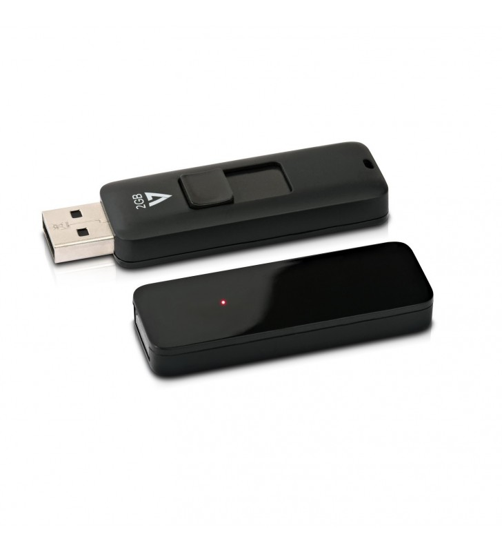 2GB FLASH DRIVE USB 2.0 BLACK/10MB/S READ 2.5MB/S WRITE