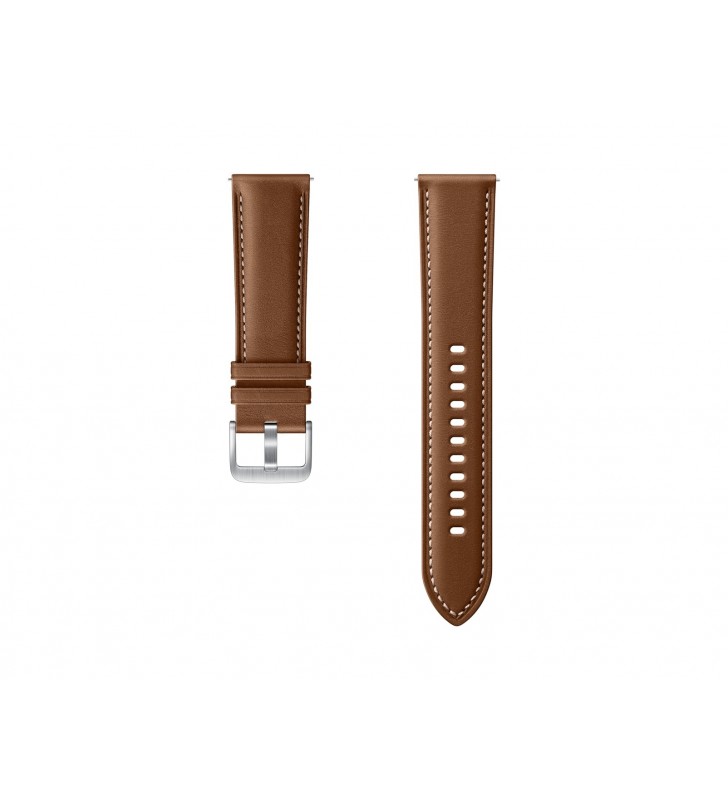 Galaxy Watch3 R840 Stitch Leather Band (22mm, M/L) Brown ET-SLR84LAEGEU