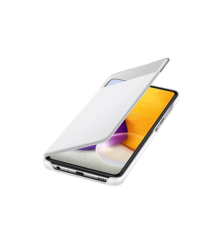 Galaxy A72 Smart S View Wallet Cover, White EF-EA725PWEGEE