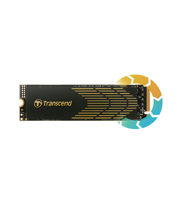 TRANSCEND MTE240S 1TB M.2 2280 PCIe Gen4x4 M-Key 3D TLC with Dram