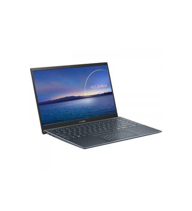 Laptop ASUS ZenBook 14 UM425UA-HM011T, AMD Ryzen 5 5500U, 14inch, RAM 8GB, SSD 512GB, AMD Radeon R5 Graphics, Windows 10, Pine Grey