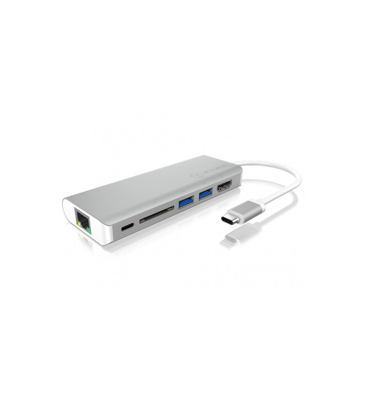 ICYBOX IB-DK4034-CPD IcyBox Docking Station USB Type-C for Notebooks, 2xUSB 3.0, RJ45, USB Type-C