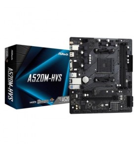 ASROCK A520M-HVS AM4 2xDDR4 1 x PCIe 3.0 x16 1 x PCIe 3.0 x1 D-Sub HDMI mATX MB
