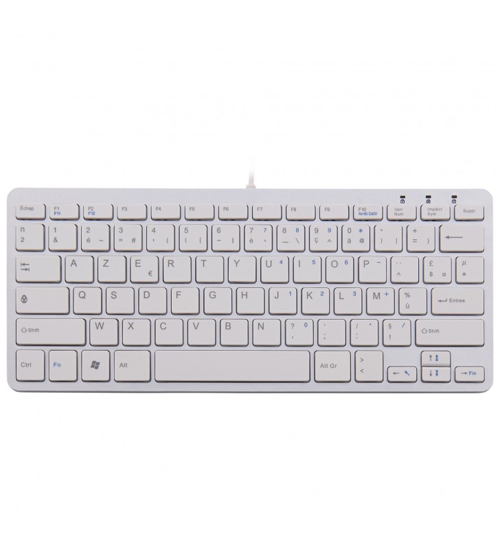 R-GO COMPACT KEYBOARD AZERTY/FR WHITE WIRED FR