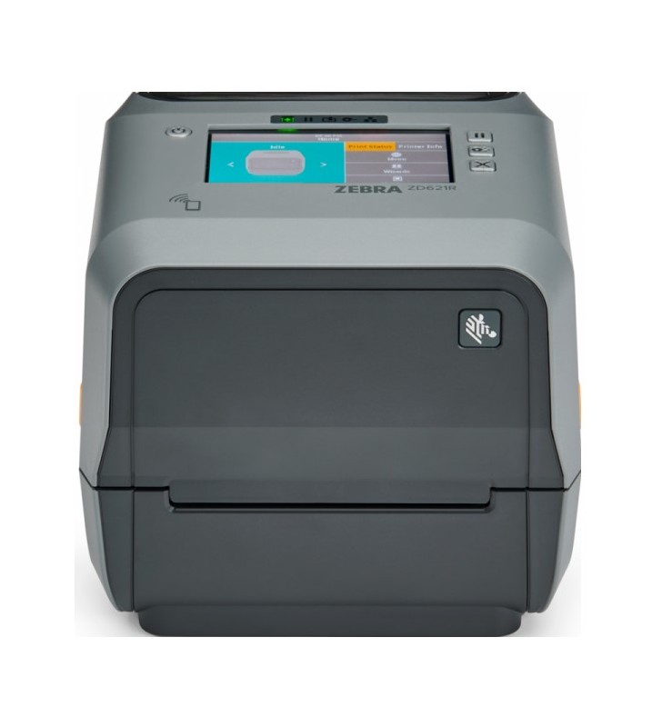 Thermal Transfer Printer (74/300M) ZD621R, Color Touch LCD; 203 dpi, USB, USB Host, Ethernet, Serial, 802.11ac, BT4, ROW, Dispenser