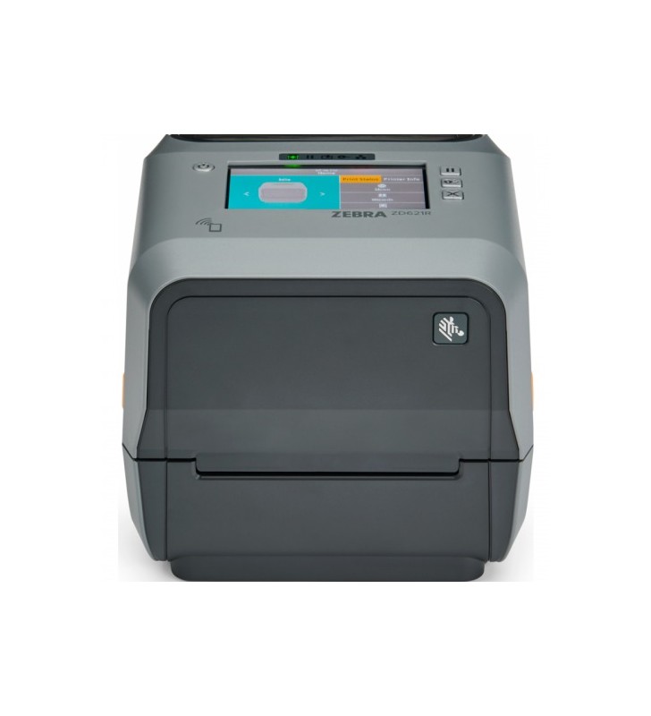 Thermal Transfer Printer (74/300M) ZD621R, Color Touch LCD; 203 dpi, USB, USB Host, Ethernet, Serial, 802.11ac, BT4, ROW, Dispenser