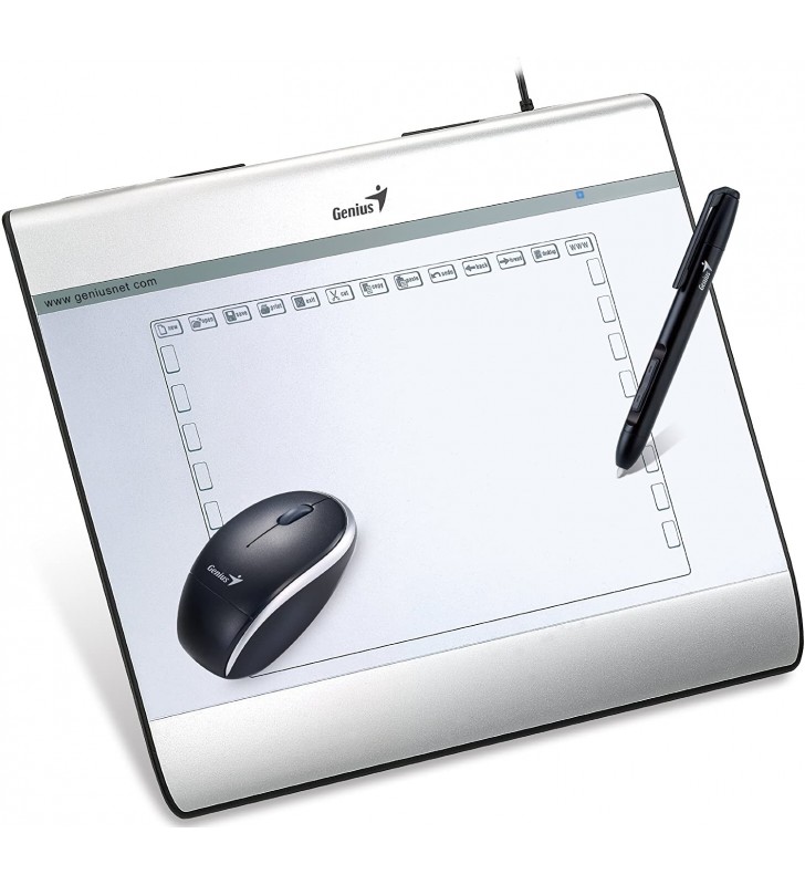 TABLETA grafica GENIUS "MousePen I608X", diagonala 8", acumulator, argintiu, "31100060101" (include TV 0.15 lei)