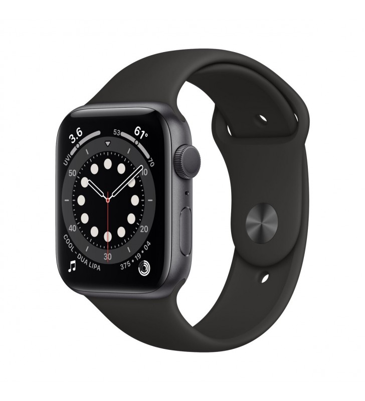 Resigilat Apple Watch S6 GPS, 40mm Space Gray Aluminium Case, Black Sport Band - Regular