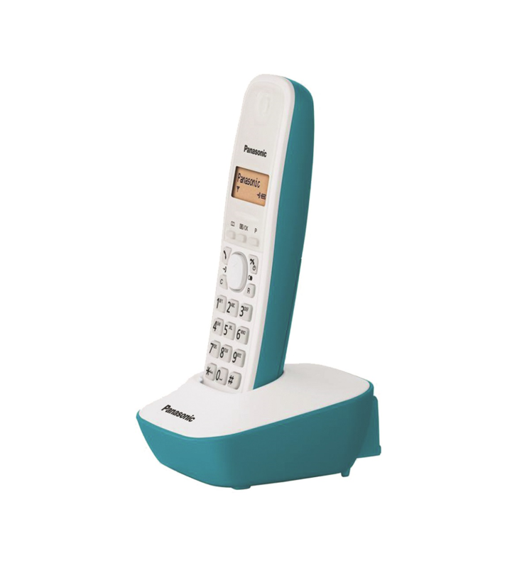 Telefon Dect Panasonic KX-TG1611FXC, alb/albastru