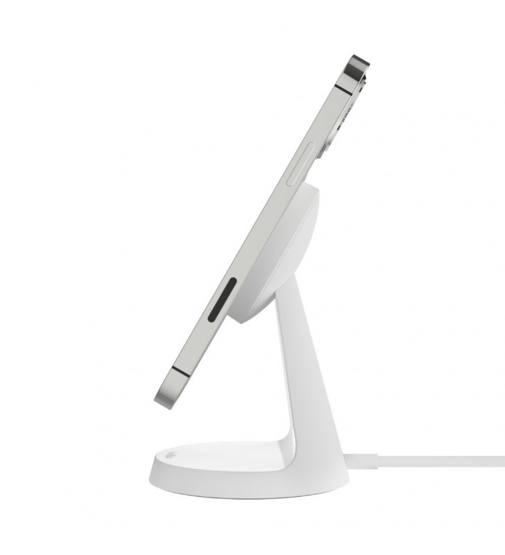 BELKIN MAGNETIC WIRELESS/CHARGER STAND WITH PSU WHITE