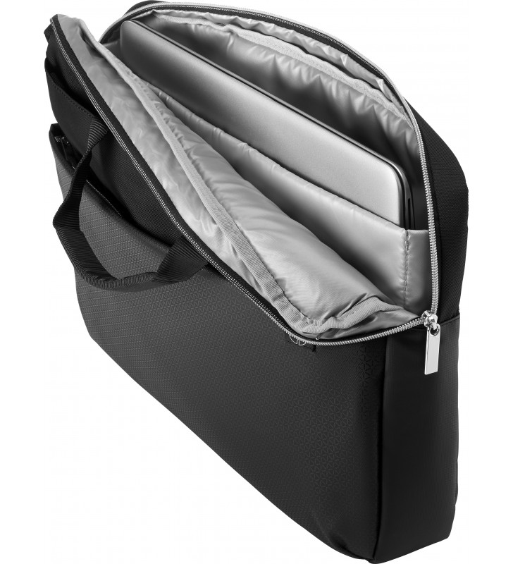 GEANTA HP, pt. notebook de max. 15.6 inch, 1 compartiment, buzunar frontal, textil, negru, "4QF95AA"