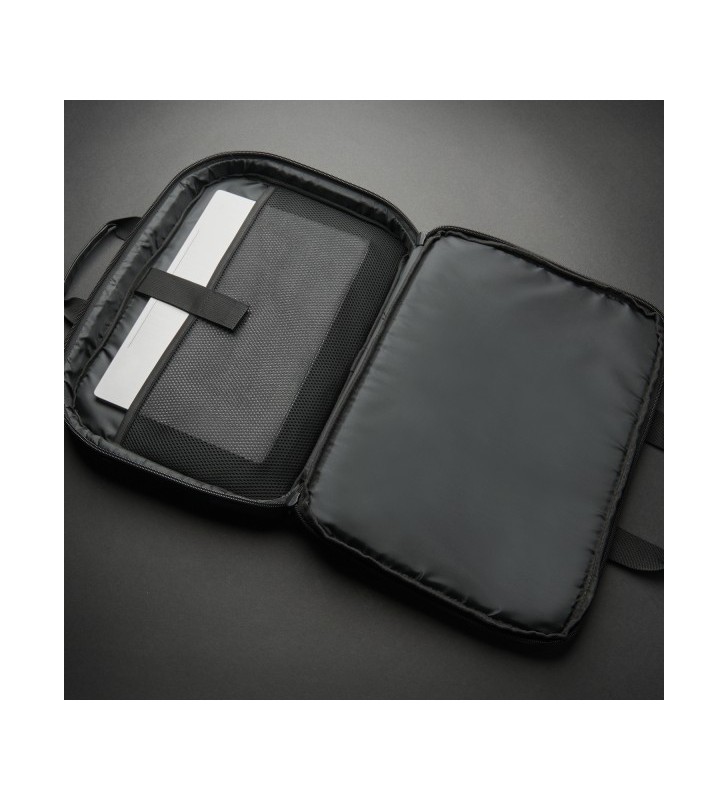 16IN ECOFRIENDLY FRONTLOAD BLK/PROFESS. RFID POCKET PROTECTION