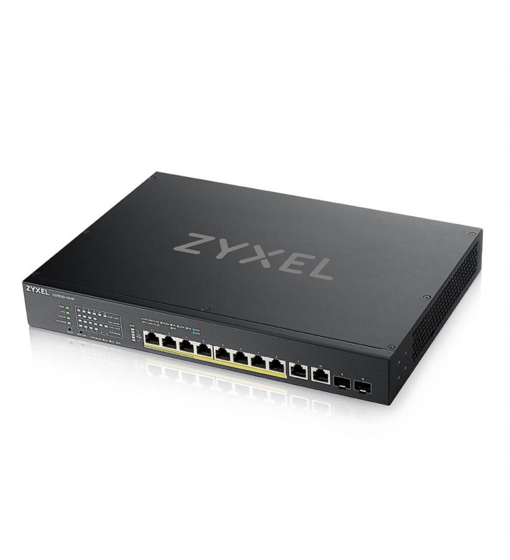 ZYXEL | XS1930-12HP-ZZ0101F | XS1930-12HP | Switch | Smart Managed | Layer 2 | POE | Porturi 10 Gigabit 100M/1G/2.5G/5G/10G ( 8 POE) , 2 Gigabit SFP+ | 375W