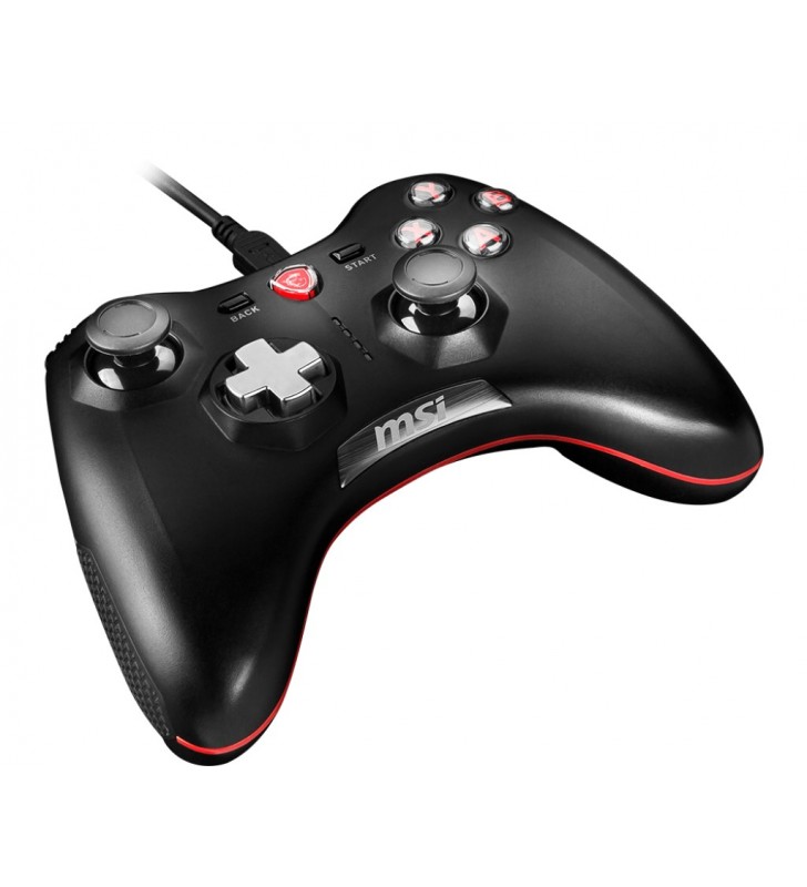 MSI Force GC20 Wired Game Controller with changeable D Pads. USB 2m Cable. Supports PC PS3. Android