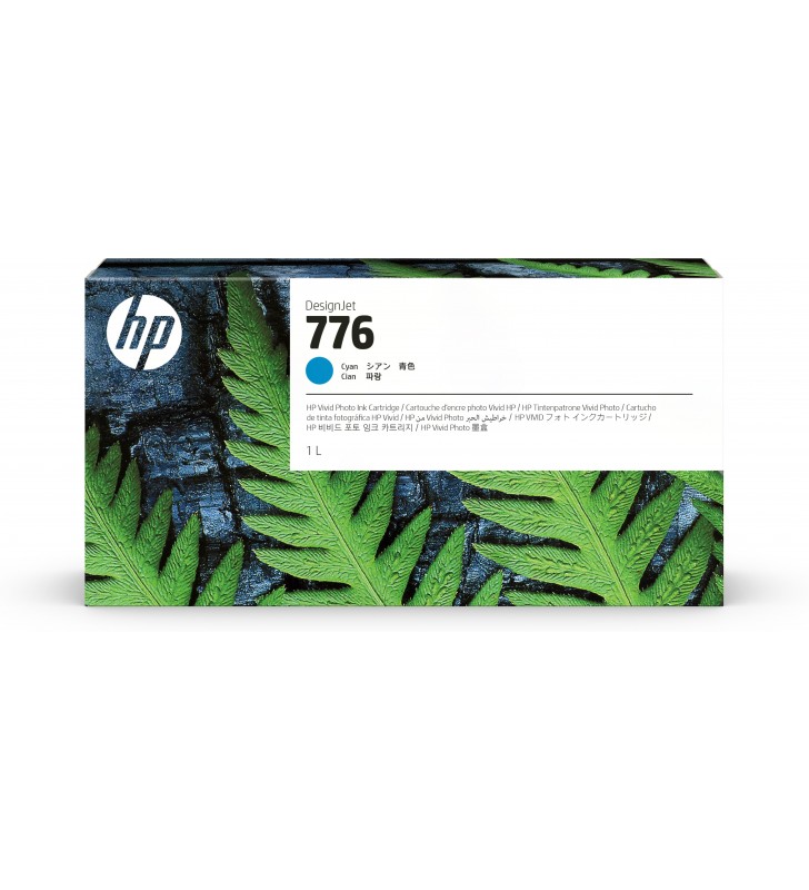 HP 776 1L CYAN INK CARTRIDGE/