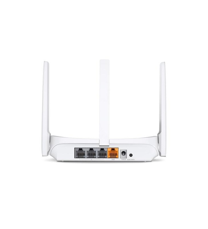 ROUTER MERCUSYS wireless  300Mbps, 1 x 10/100Mbps WAN, 3 x 10/100Mbps LAN, 3 x antene externe "MW306R" (include timbru verde 1 leu)