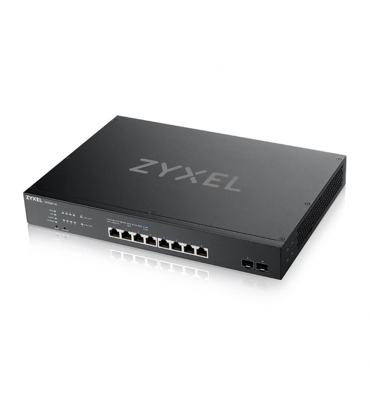 ZYXEL | XS1930-10-EU0101F | XS1930-10 | Switch | Smart Managed | Layer 2 | Rackmount | Porturi 8 Gigabit 100M/1G/2.5G/5G/10G, 2 Gigabit SFP+