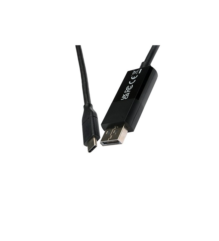 USB-C TO DP CABLE 2M BLACK/BLACK USB-C VIDEO CABLE