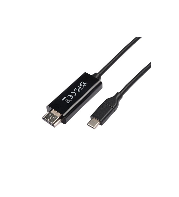 USB-C TO HDMI CABLE 1M BLACK/BLACK USB-C VIDEO CABLE
