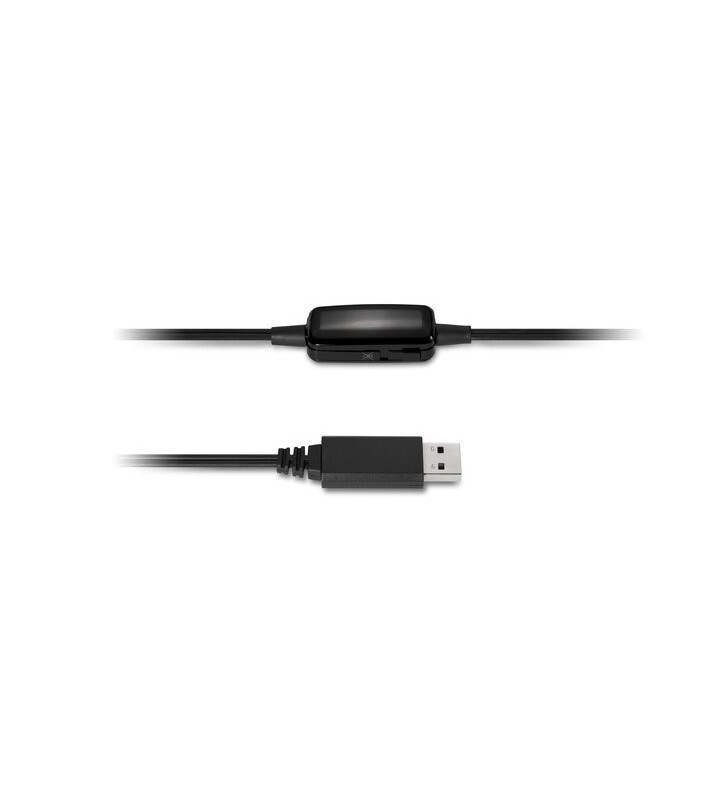 KENSINGTON HIFI USB HEADPHONES/WITH MIC AND VOLUME CONTROL BUTT