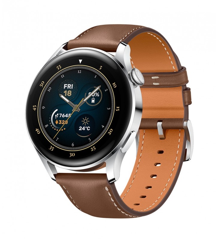 HUAWEI WATCH 3 Galileo-L21E Brown Leather Strap, LTE, 55026819