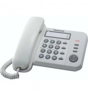 Telefon analogic Panasonic KX-TS520FXW, alb
