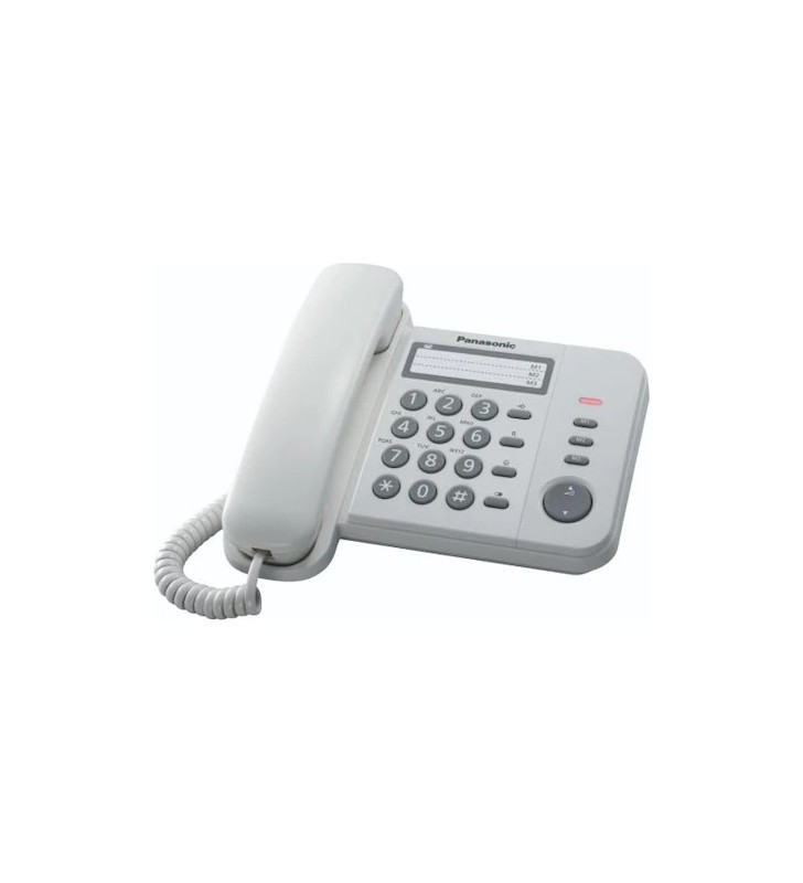Telefon analogic Panasonic KX-TS520FXW, alb