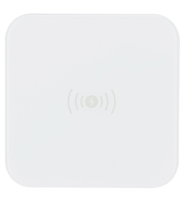 Incarcator retea Wireless, viteza 5W, pentru orice smartphone cu wireless charge, culoare alb