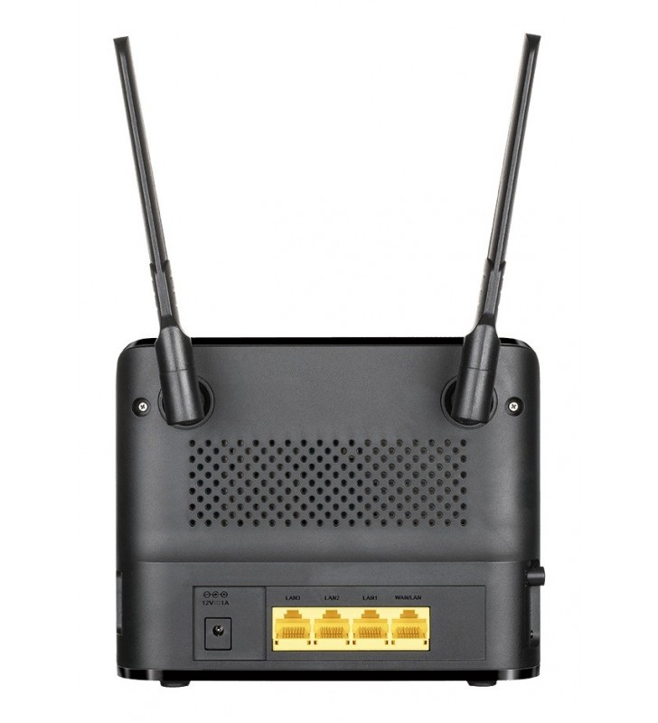 ROUTER D-LINK wireless. 4G LTE (desktop), 1200Mbps, 4 porturi 10/10/1000Mbps, 2 antene externe, slot SIM 4G/3G "DWR-953V2" (include timbru verde 1.5 lei)
