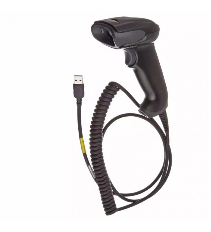 USB Kit: 1D, black scanner (1250g-2), flex neck presentation stand (STND-15F03-009-4), USB Type A 3m coiled cable (CBL-500-300-C00)