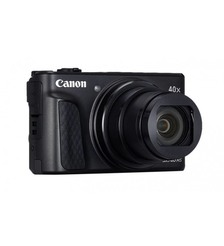 Camera foto CANON PowerShot SX740HS BK, 20.3 MP, senzor CMOS tip 1/2,3, cu iluminare din spate, 40x Zoom optic, 40x Zoom digital, 3" LCD rabatabil, processor imagine DIGIC 8, focalizare TTL,WiFi, GPS, Bluetooth, negru "2955C002AA"