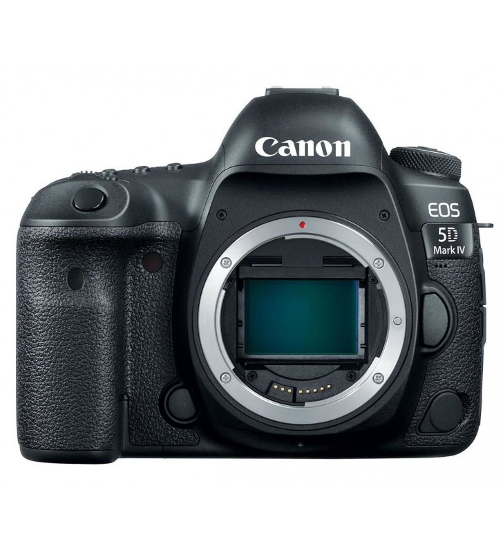 Camera foto CANON EOS-5D IV, body, DSLR, 30Mpx, sensor full frame CMOS (36 x 24 mm),rezolutie 6720 x 4480, JPEG (Exif v.2.3), Raw (CANON CRW, 14-bit), video 4K , LCD 3.2 touchscreen TFT LCD, USB 3.0, GPS, WIFI culoare negru. "1483C025AA"